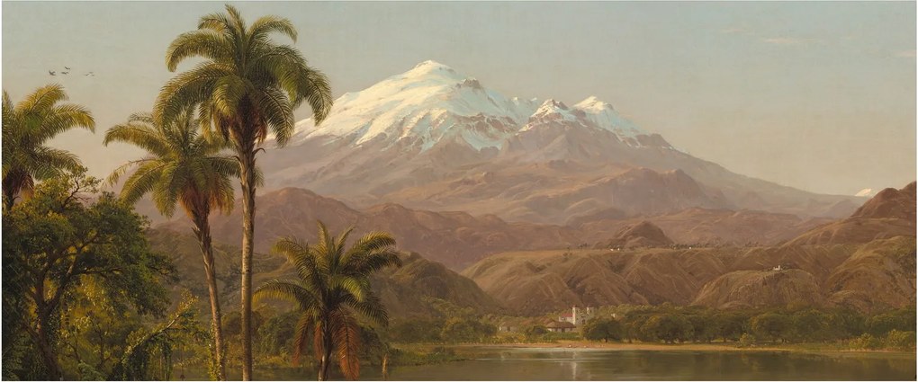 Obraz - Frederic Edwin Church, Tamaca Palms, reprodukcia (120x50 cm)