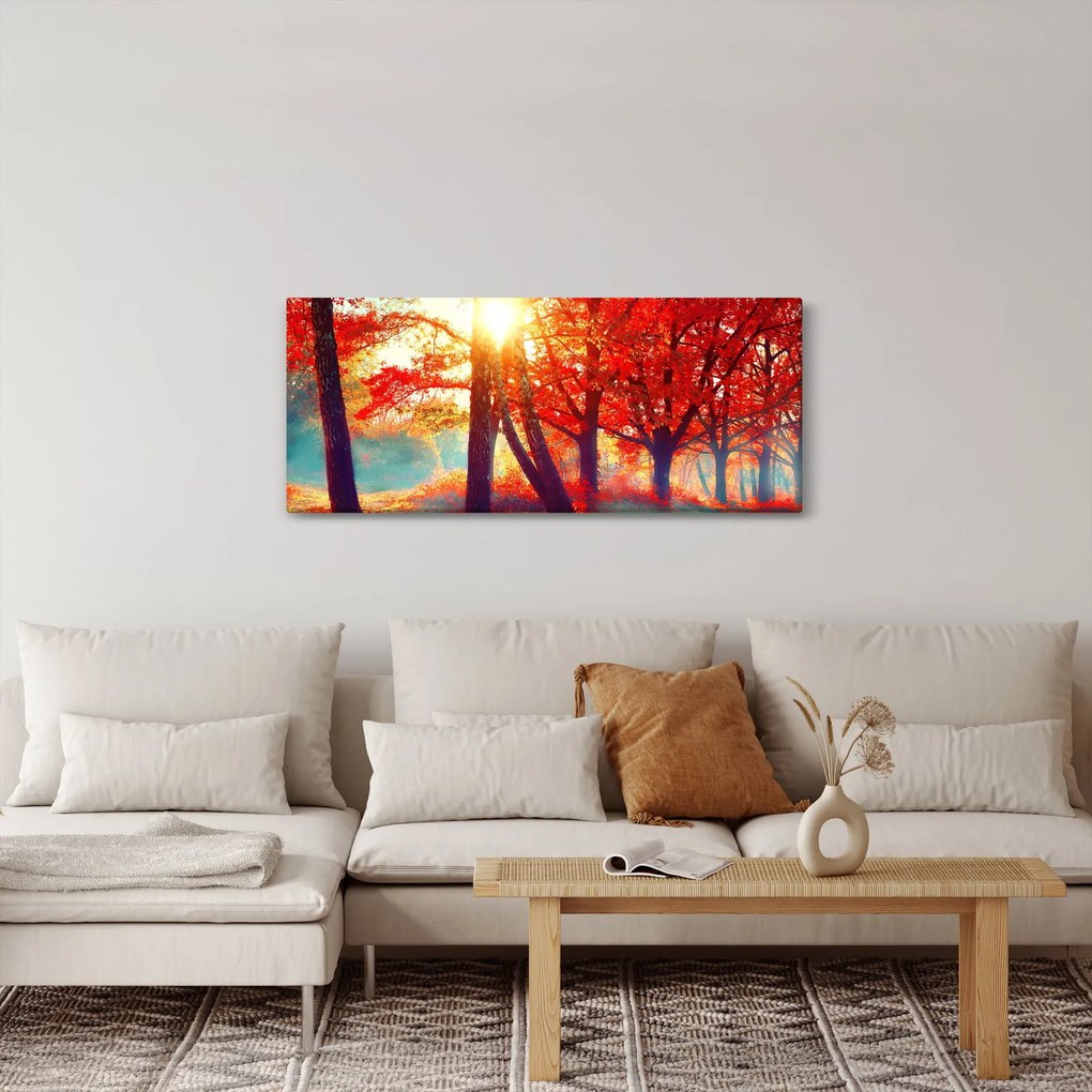 Obraz - Jesenná krajina (120x50 cm)