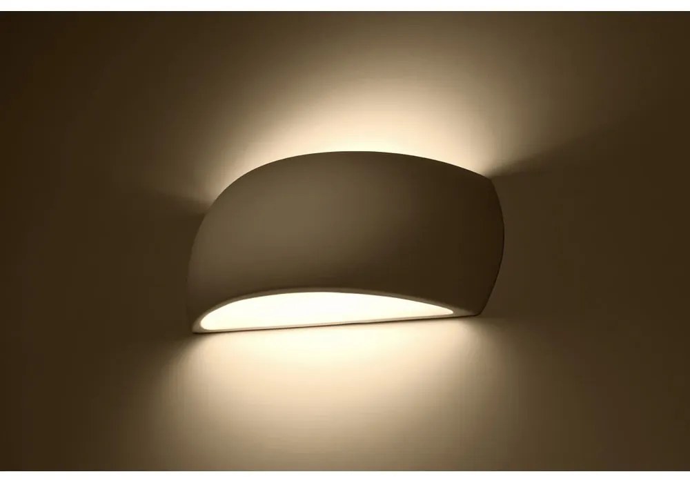 Biele nástenné svietidlo Nice Lamps Palermo