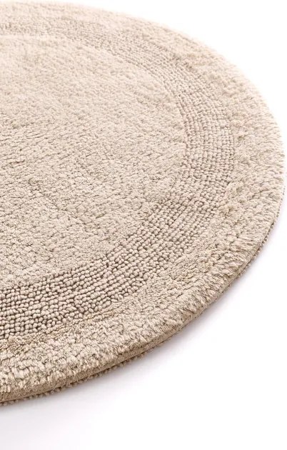 Kúpeľňový koberček Javo Cotton béžový kruh