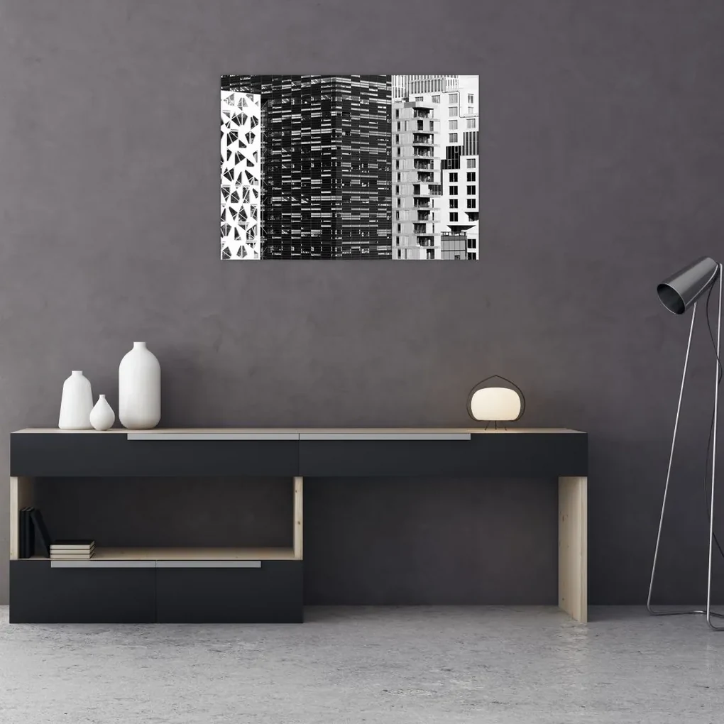 Obraz čiernobiele architektúry (70x50 cm)