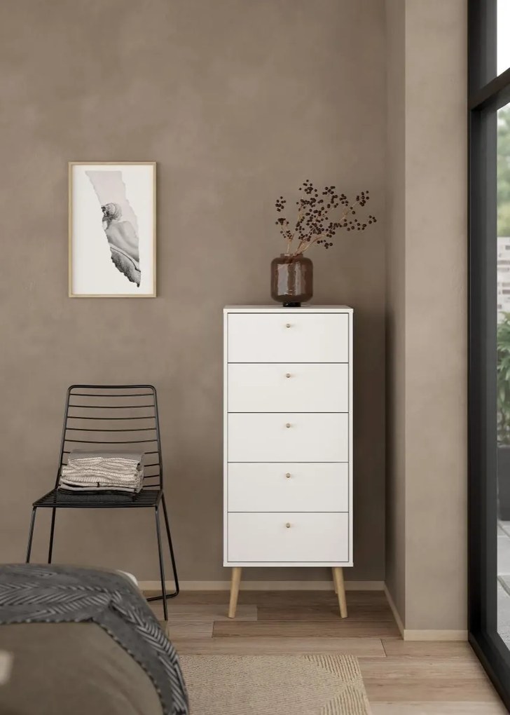 Komoda Boazy 50 cm bílá