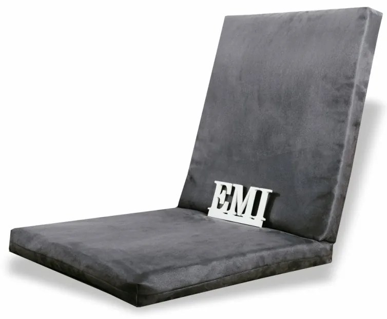 Poduška na stoličku sivá EMI, 60x40x5 cm