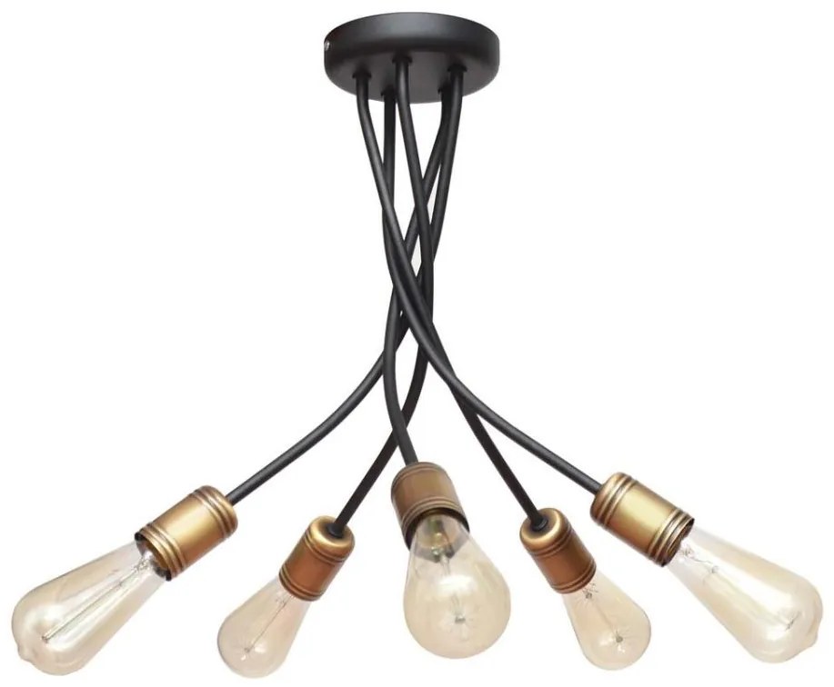 Helam Luster na tyči HARVARD 5xE27/15W/230V HE0695
