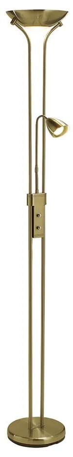 Stojacia lampa v zlatej farbe s kovovým tienidlom (výška 180 cm) Detroit – Markslöjd