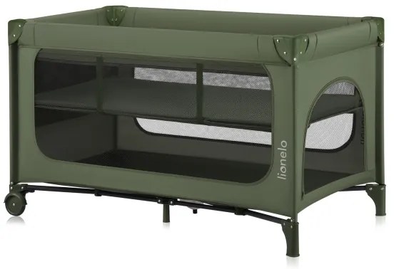 Lionelo - Cestovná postieľka JASMIN EASY FOLD Olivovo zelená