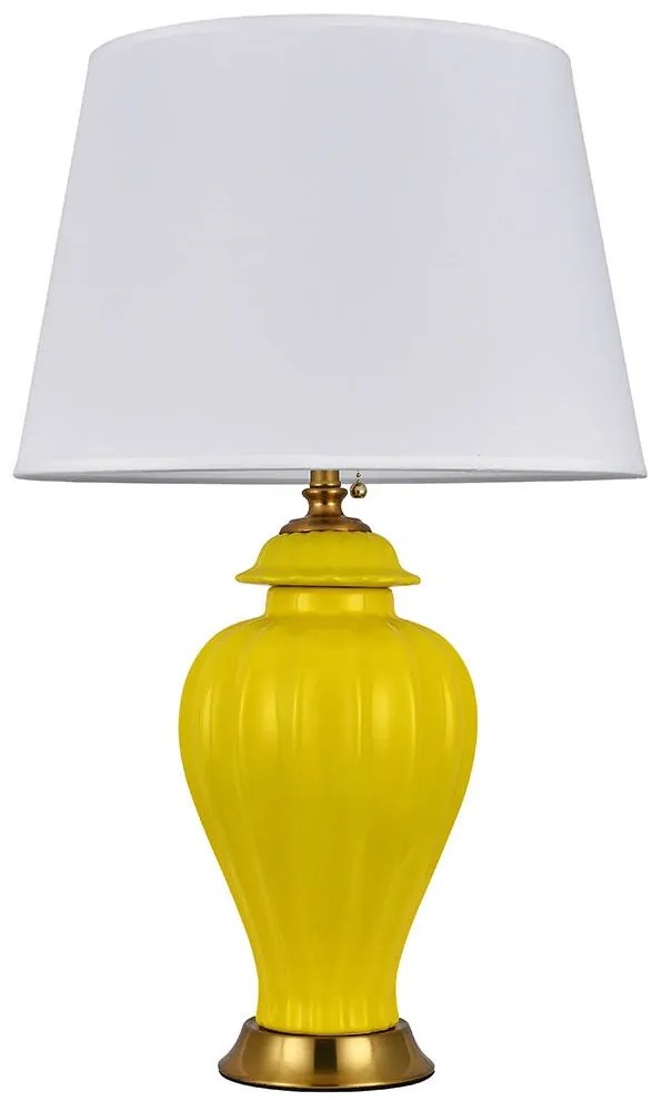 Stolová lampa Cypr v žltej farbe