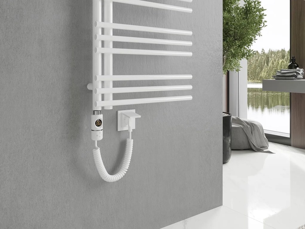 Mexen Neptun, elektrické vykurovacie teleso 1200 x 500 mm, 600 W, biela, W101-1200-500-2600-20