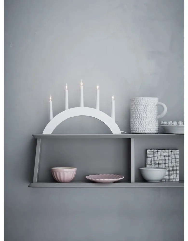 Biela vianočná svetelná dekorácia Atle – Markslöjd