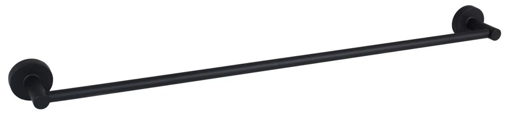 BISK Erga FOR YOU, 1-radový držiak na uteráky 600mm, čierna matná, ERG-08259