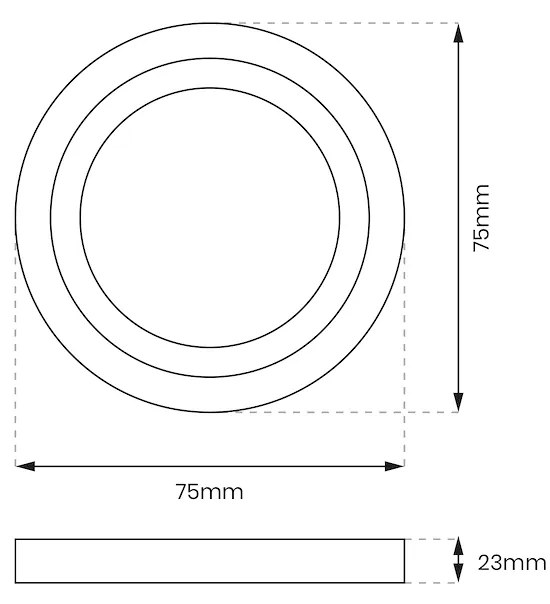 Schodiskové LED svietidlo Oti Max, 1x LED 0,6w, 4000k, b