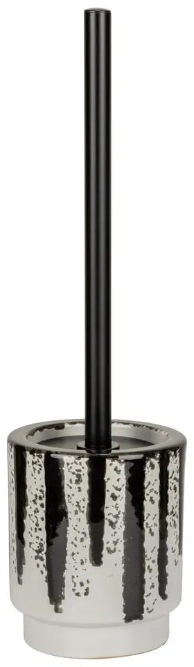 Čiern-obiela keramická WC kefa Subiza – Wenko