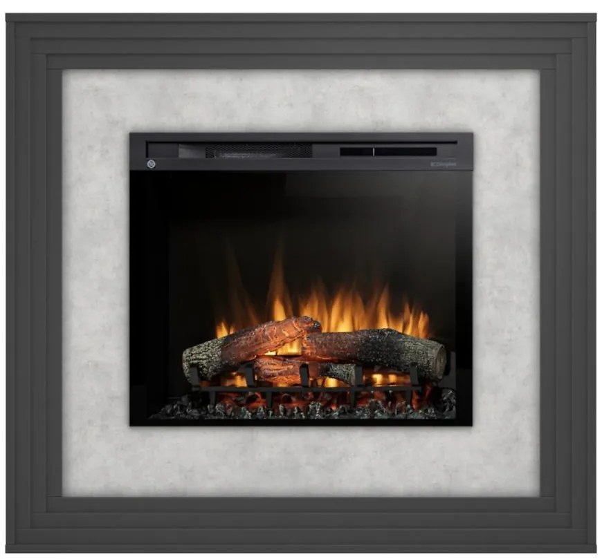 Elektrický krb Katra 28 čierny/betón