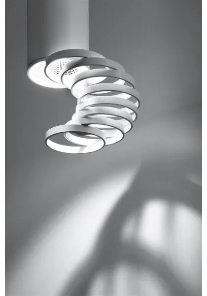 Prisadený luster TUBA 1xGU10/50W/230V biela