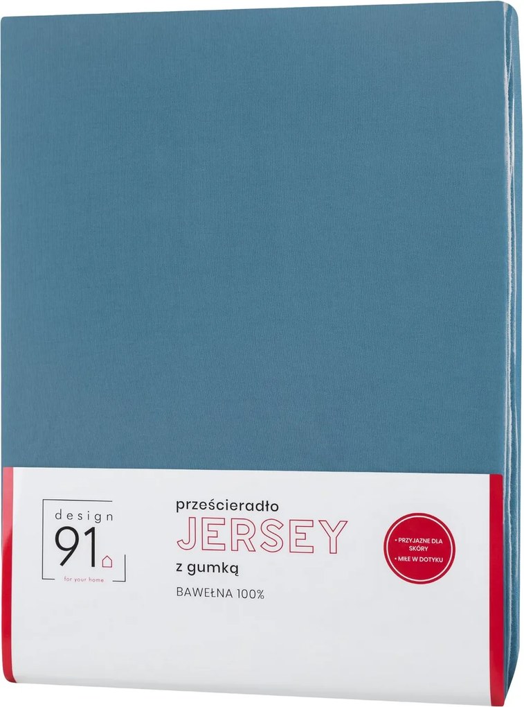 JERSEY PRESTIERADLO 120X200 CM, VÝŠKA 25 CM SVETLOMODRÉ