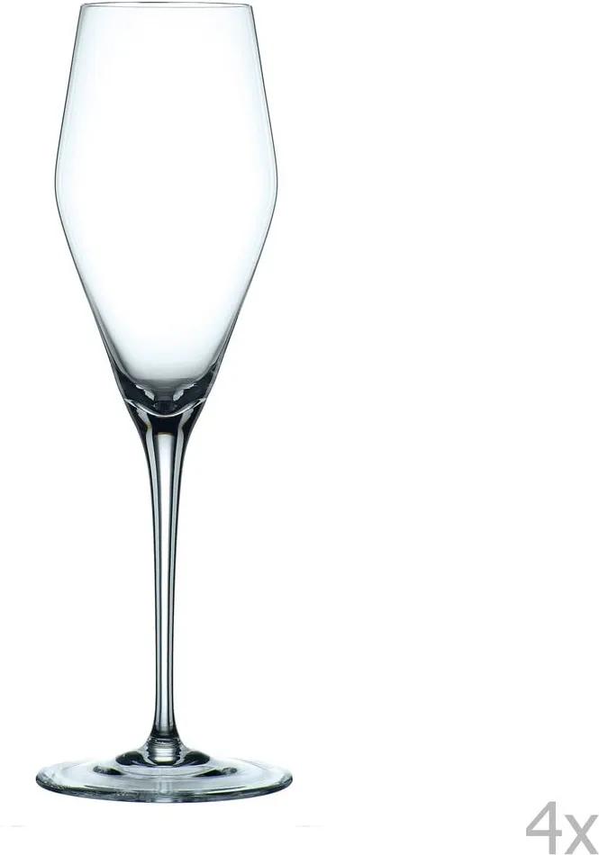 Sada 4 pohárov z krištáľového skla Nachtmann ViNova Glass Champagne, 280 ml