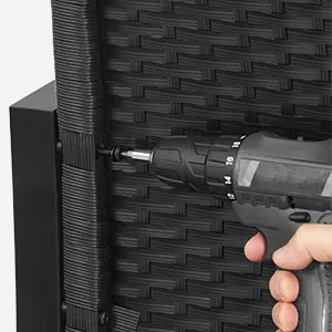 Záhradná zostava Cardon čierna/šedá