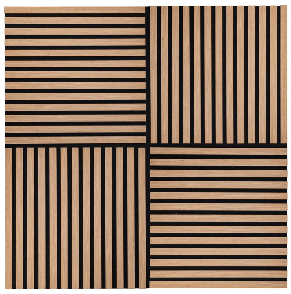 Livarno home Drevené panely, 4 kusy  (100393884)