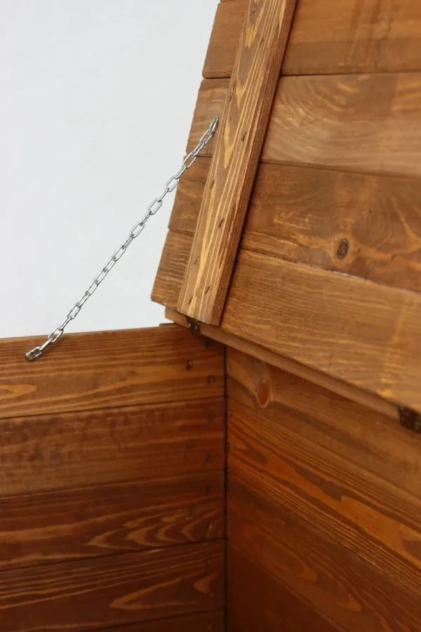DREVENÁ LAVIČKA S ÚLOŽNÝM PRIESTOROM B-13 Hnedá 52x80x39