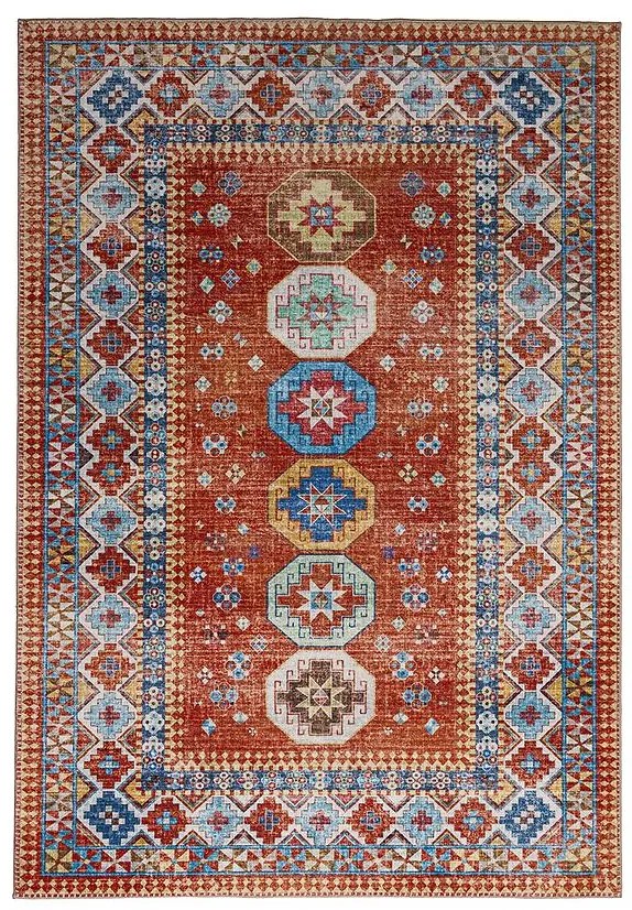 Koberec Chenile Print Rug 0,8/1,5 RS2549PT-3 červená