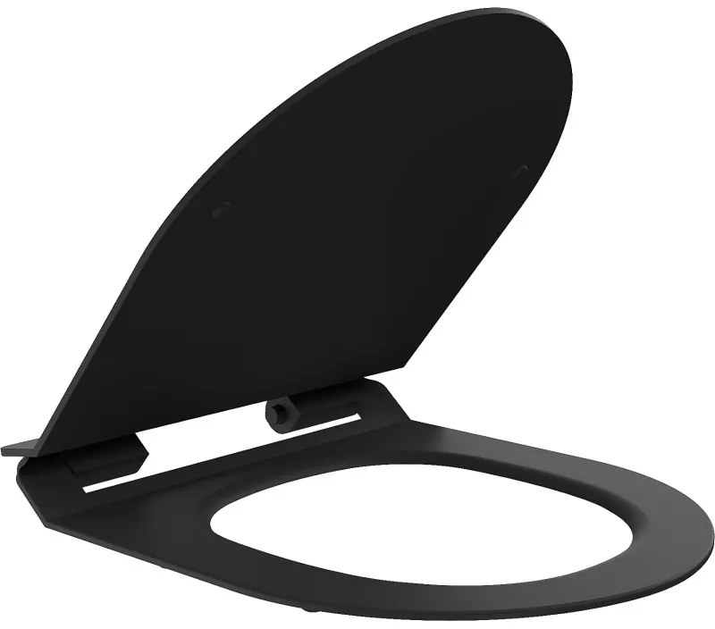 Mexen WC sedátko SLIM DUROPLAST na wc misu LENA RICO SOFIA CARMEN (804) | soft-close, čierna, 39010185