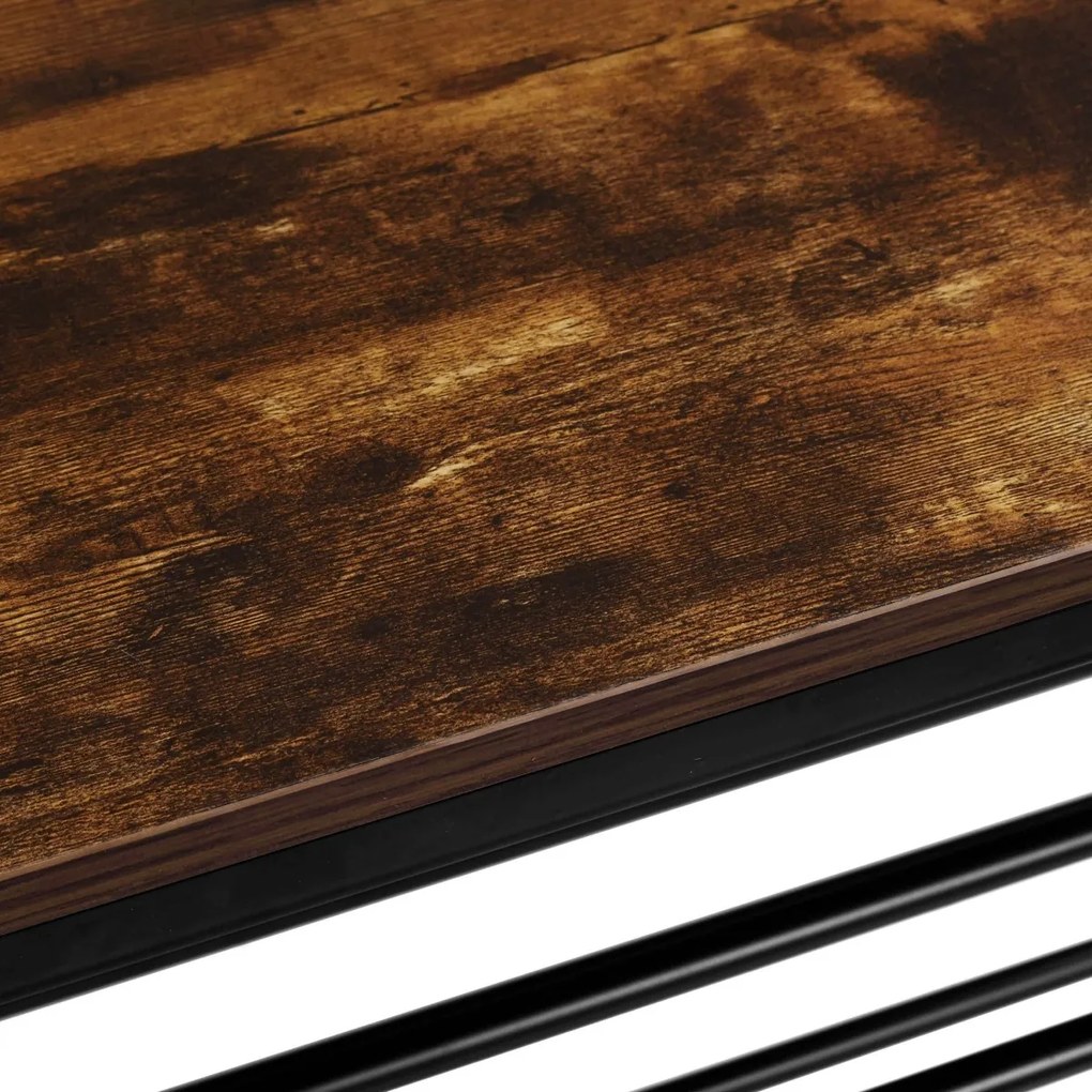 Botník TEVEA 2 police rustikálne hnedá