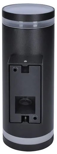 SOLIGHT Vonkajšie nástenné svietidlo POTENZA 2xGU10 | IP54, čierne