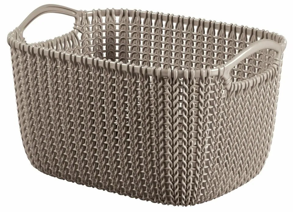 Curver Úložný box Knit 8 l, hnedá