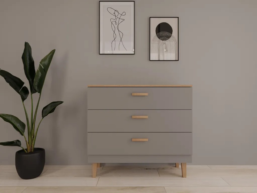 Sivá obývacia izba DENVER s TV stolíkom 120 cm