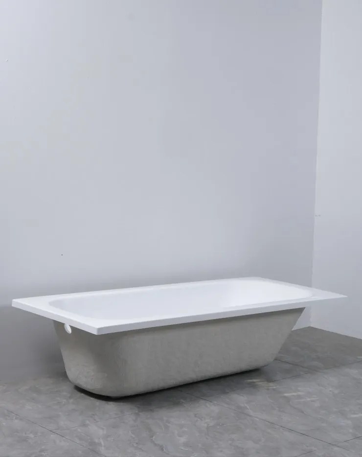 Erga Pureline-O, vaňa 1700x700x400 mm bez nožičiek, biela lesklá, ERG-V07-PURELINE-O-170x070-WH