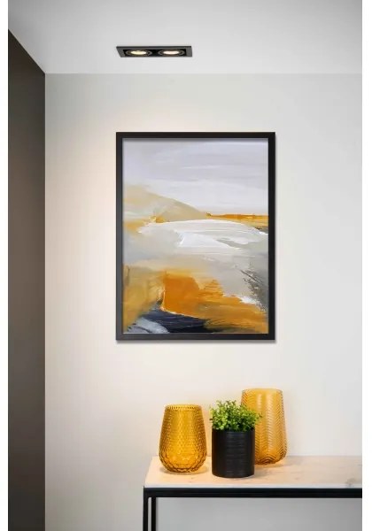 Lucide 09926/02/30 - Podhľadové svietidlo CHIMNEY 2xGU10/50W/230V čierna