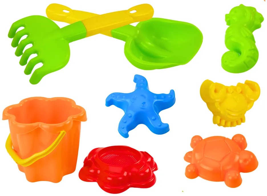 Lean Toys Súprava do piesku – 8 ks.