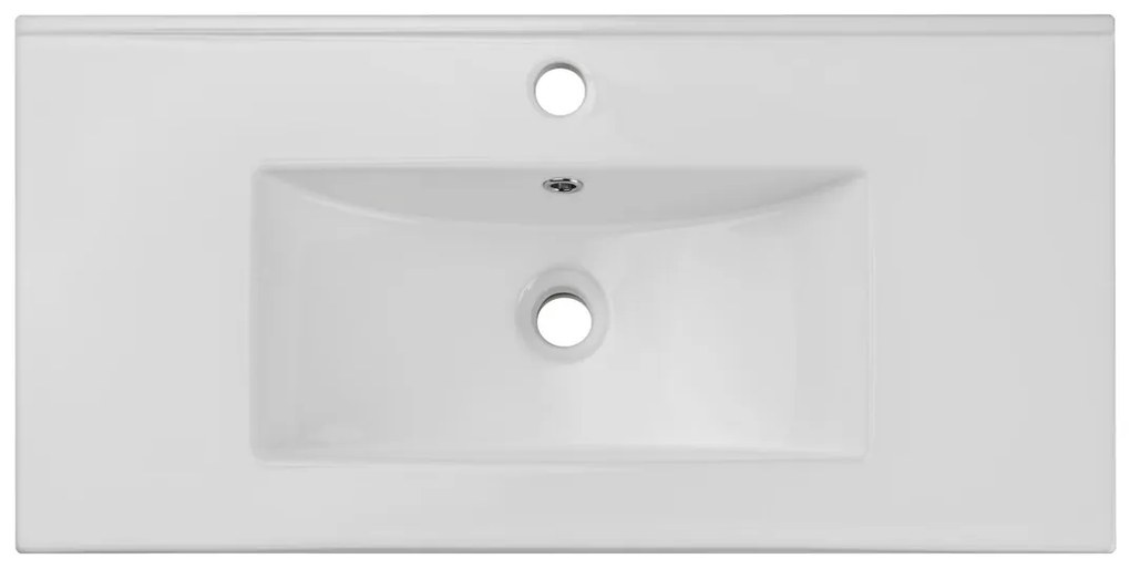 Závesná skrinka Nova Oak II so zápustným umývadlom 80 cm dub coast evoke