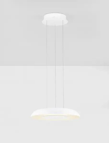 LED stmievateľný biely moderný luster Ormi 40