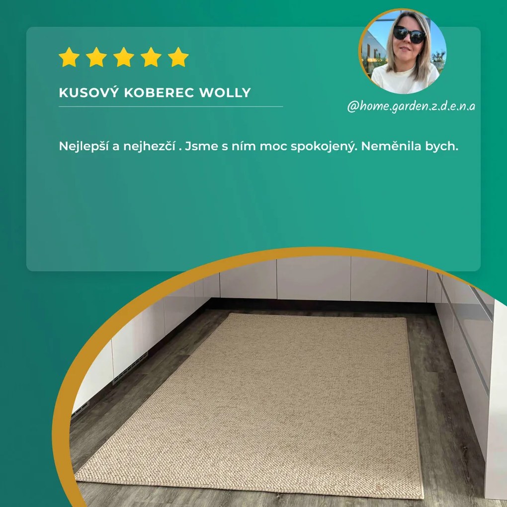 BT Carpet, Kusový koberec Wolly 102840, 200x300, šedá, obývacia izba