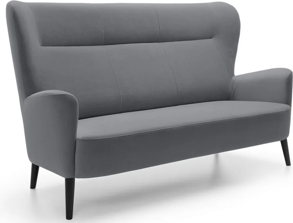 Trojmiestna pohovka Next, šedá látka