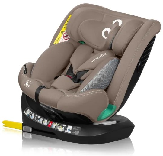Lionelo - Otočná autosedačka s bázou BASTIAAN ONE i-Size 40-150 cm, piesková