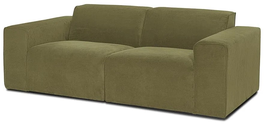 Zelená menčestrová pohovka 202 cm Sting - Scandic