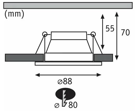 Paulmann 93408 - SADA 3xLED/6,5W IP44 Stmievateľné kúpeľňové svietidlo COLE 230V
