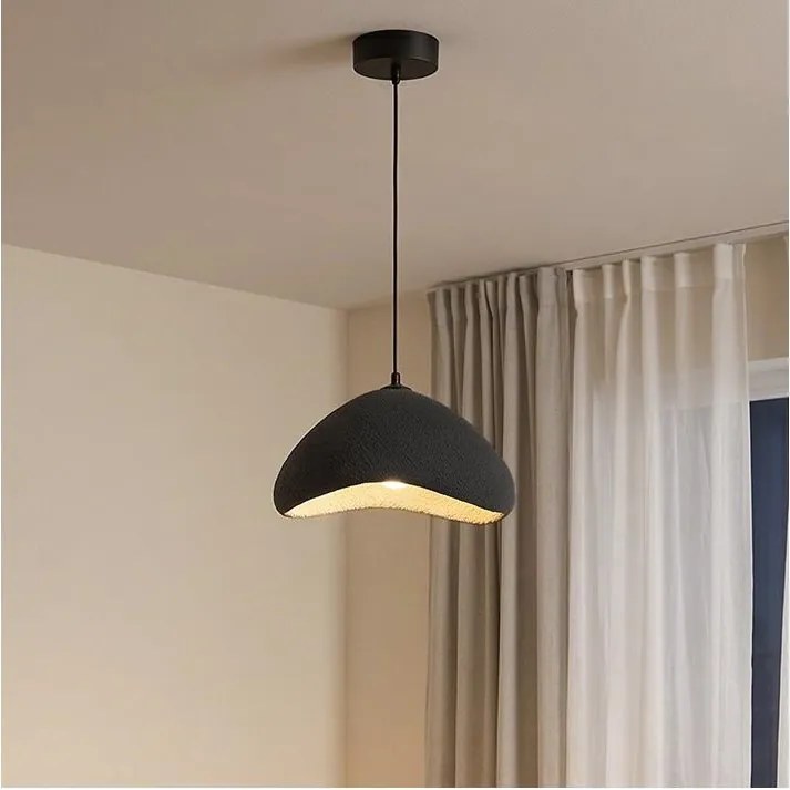 BRILAGI - Luster na lanku WABI SABI 1xE27/40W/230V pr. 33 cm čierny