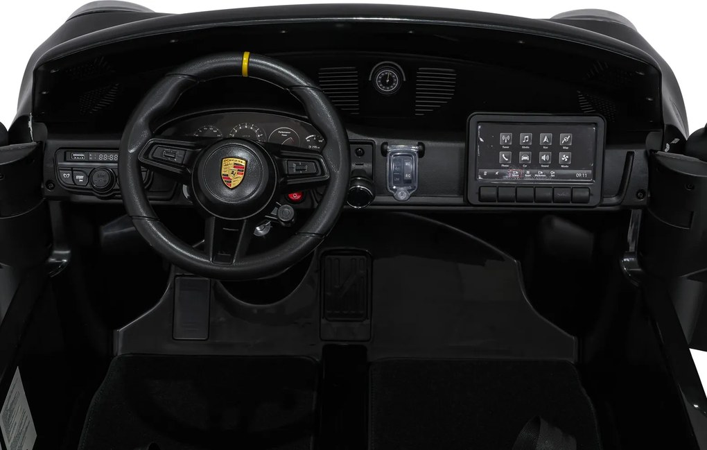 Ramiz Porsche 911 GT3 Čierna pretekárske auto pre deti