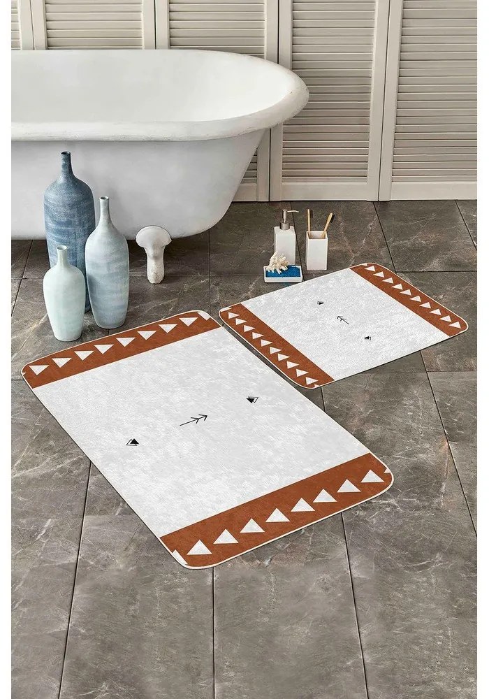 Biele kúpeľňové predložky v súprave 2 ks 60x100 cm – Mila Home