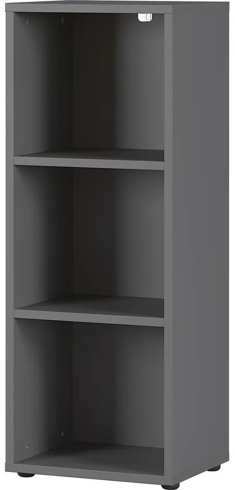 Antracitová knižnica 45x120 cm Agenda – Germania
