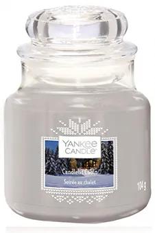 Yankee Candle sivé vonná sviečka Candlelit Cabin Classic malá