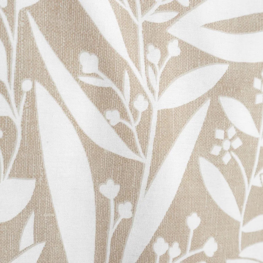 Svetlohnedé obliečky na jednolôžko 135x200 cm Sorrel Leaves – Catherine Lansfield