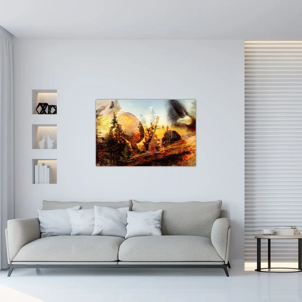 Obraz - Šamanský motív (90x60 cm)