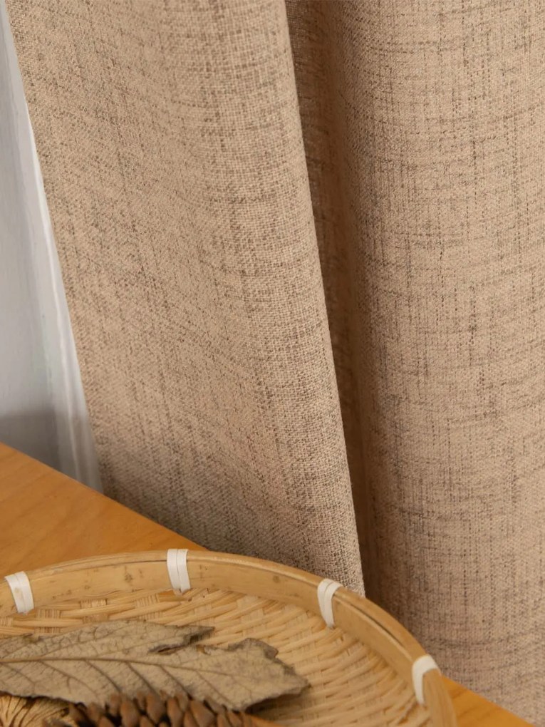 Závesy Zara hnedá – 140 × 250 cm (2 ks)