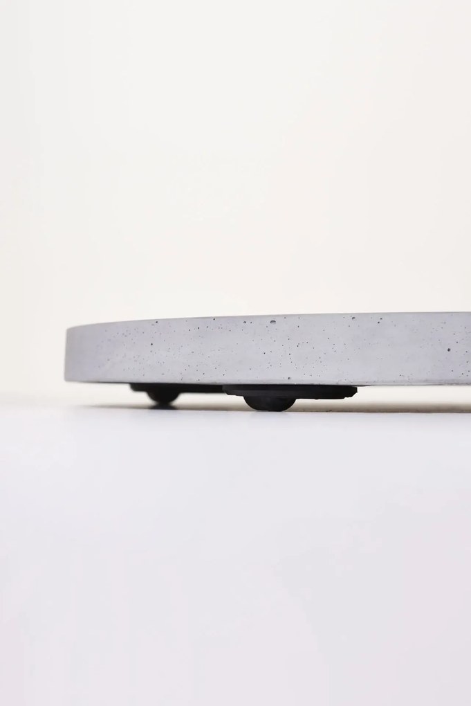 Podložka MOVO, umelý kameň, ø 36 cm, sivá