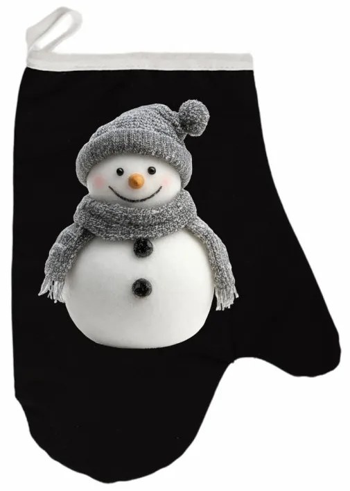 Vianočná kuchynská rukavica Snowbean EMI, čierna