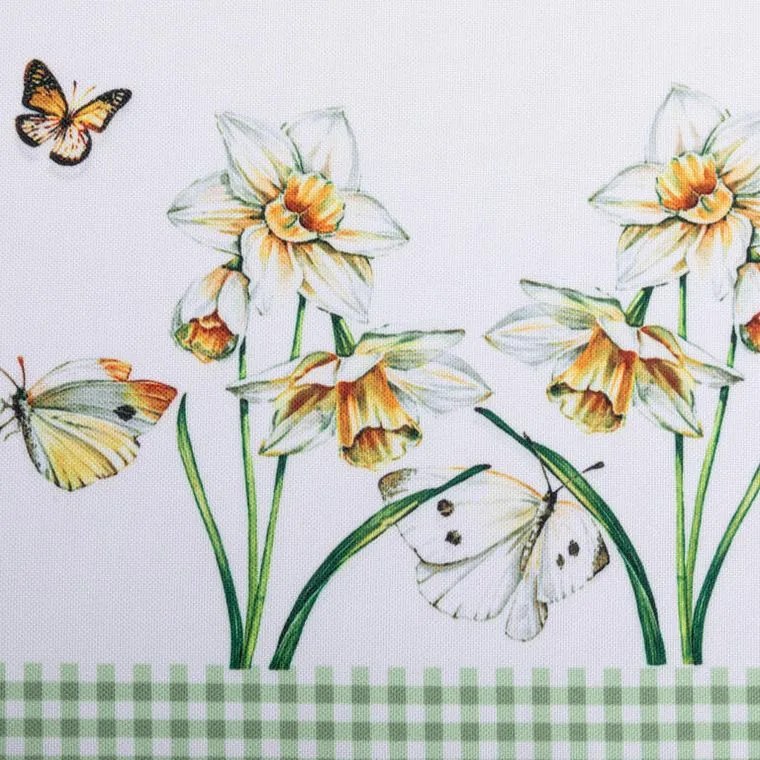 Stredový obrus s potlačou NARCISKY 85 x 85 cm